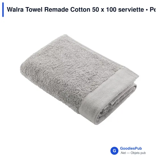 Serviette de toilette personnalisable Walra Towel Remade Cotton 50 x 100 avec logo - Image 10