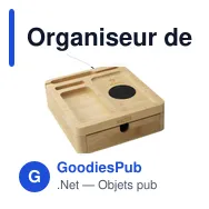 Organiseur de bureau personnalisable Walter Bamboo Big Dock 15W avec logo - Miniature 6