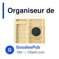 Organiseur de bureau personnalisable Walter Bamboo Big Dock 15W avec logo - Miniature 7