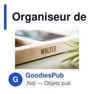 Organiseur de bureau personnalisable et chargeur sans fil 15W - Walteravec logo - Miniature 2