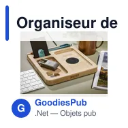 Organiseur de bureau personnalisable et chargeur sans fil 15W - Walteravec logo - Miniature 5