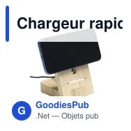 Chargeur rapide personnalisable Walter Bamboo Snap Dock avec logo - Miniature 2