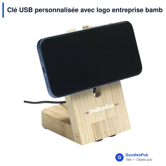 Chargeur rapide personnalisable Walter Bamboo Snap Dock avec logo - Image 2
