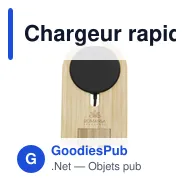 Chargeur rapide personnalisable Walter Bamboo Snap Dock avec logo - Miniature 11