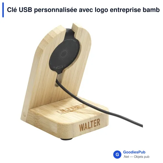 Chargeur rapide personnalisable Walter Bamboo Snap Dock avec logo - Image 3