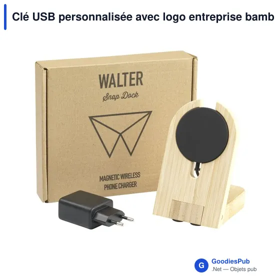Chargeur rapide personnalisable Walter Bamboo Snap Dock avec logo - Image 6