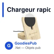 Chargeur rapide personnalisable Walter Bamboo Snap Dock avec logo - Miniature 10