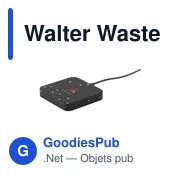 Chargeur sans fil personnalisable Walter Waste Dock avec logo - Miniature 1
