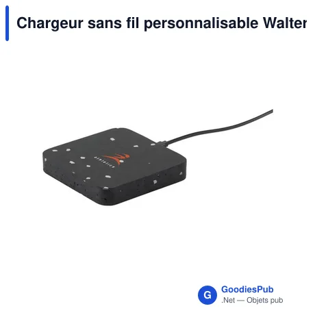 Chargeur sans fil personnalisable Walter Waste Dock avec logo