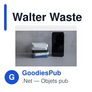Chargeur sans fil personnalisable Walter Waste Dock avec logo - Miniature 2