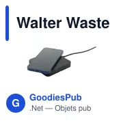 Chargeur sans fil personnalisable Walter Waste Dock avec logo - Miniature 3