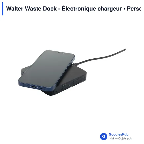 Chargeur sans fil personnalisable Walter Waste Dock avec logo - Image 3