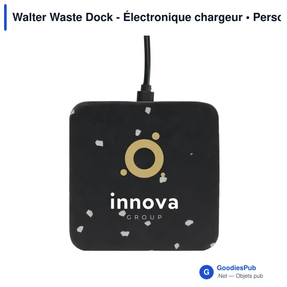 Chargeur sans fil personnalisable Walter Waste Dock avec logo - Image 4