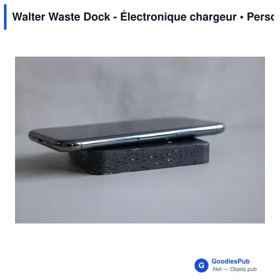 Chargeur sans fil personnalisable Walter Waste Dock avec logo - Image 7
