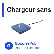 Chargeur sans fil personnalisable Walter Waste Dock avec logo - Miniature 1