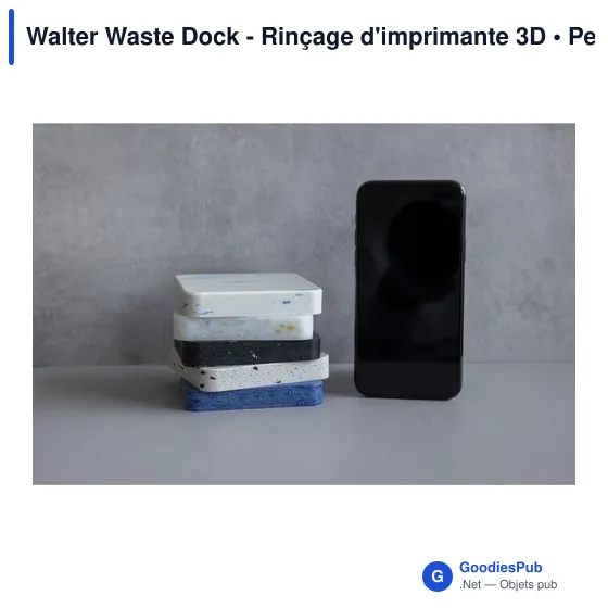 Chargeur sans fil personnalisable Walter Waste Dock avec logo - Image 2