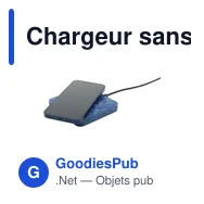 Chargeur sans fil personnalisable Walter Waste Dock avec logo - Miniature 3