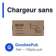 Chargeur sans fil personnalisable Walter Waste Dock avec logo - Miniature 5