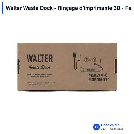 Chargeur sans fil personnalisable Walter Waste Dock avec logo - Image 5