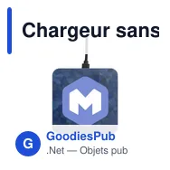 Chargeur sans fil personnalisable Walter Waste Dock avec logo - Miniature 9