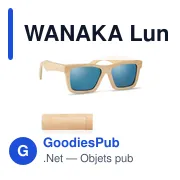 WANAKA Lunettes de soleil étui bambou - Miniature 1