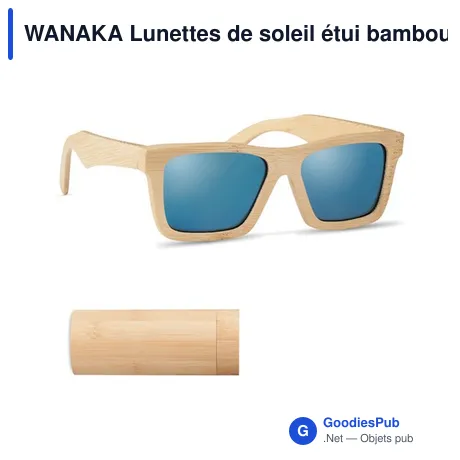 WANAKA Lunettes de soleil étui bambou
