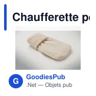 Chaufferette personnalisable en polyester tricot - WARMMUFFavec logo - Miniature 4
