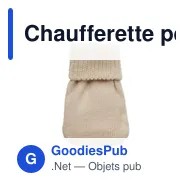 Chaufferette personnalisable en polyester tricot - WARMMUFFavec logo - Miniature 6