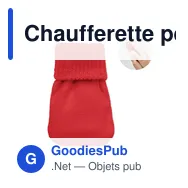 Chaufferette personnalisable en polyester tricot - WARMMUFFavec logo - Miniature 7