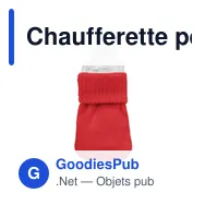 Chaufferette personnalisable en polyester tricot - WARMMUFFavec logo - Miniature 9