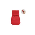Variante rouge - Chaufferette personnalisable en polyester tricot - WARMMUFFavec logo