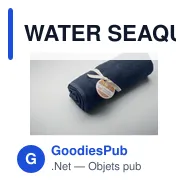 WATER SEAQUAL® serviette 100x170cm - Miniature 12