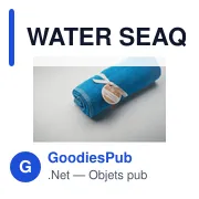 WATER SEAQUAL® serviette 100x170cm - Miniature 5