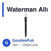 Stylo à bille personnalisable Waterman Allure avec logo - Miniature 2