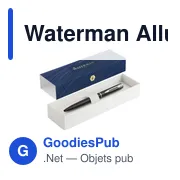 Stylo à bille personnalisable Waterman Allure avec logo - Miniature 3