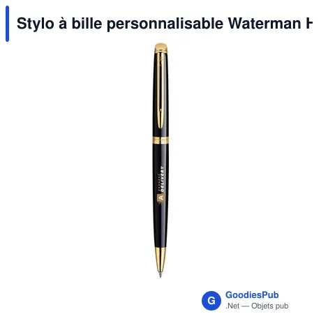 Stylo à bille personnalisable Waterman Hémisphère avec logo