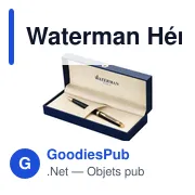 Stylo à bille personnalisable Waterman Hémisphère avec logo - Miniature 3