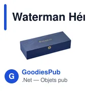 Stylo à bille personnalisable Waterman Hémisphère avec logo - Miniature 4