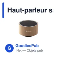 Haut-parleur sans fil personnalisable en bambou avec logo - Miniature 7