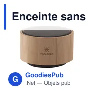 Enceinte sans fil personnalisable en bambou avec logo - Wave Bamboo - Miniature 8