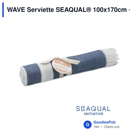 WAVE Serviette SEAQUAL® 100x170cm