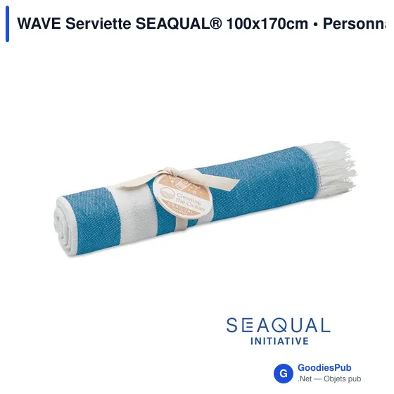 WAVE Serviette SEAQUAL® 100x170cm - Image 12