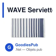 WAVE Serviette SEAQUAL® 100x170cm - Miniature 3