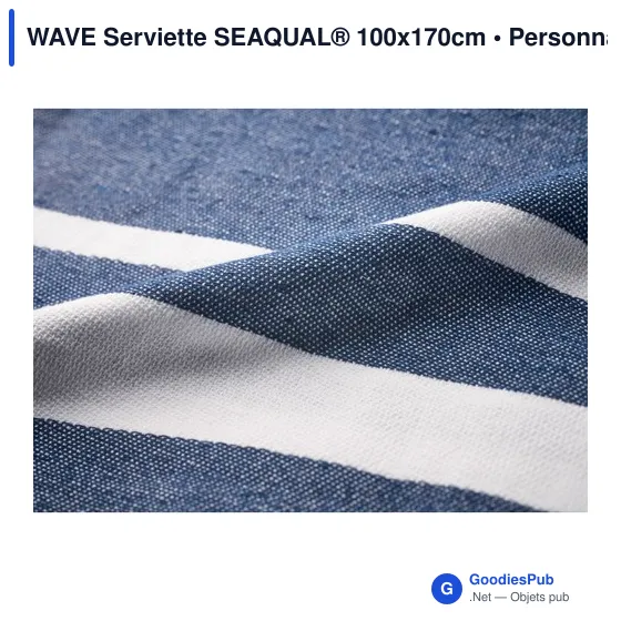WAVE Serviette SEAQUAL® 100x170cm - Image 6