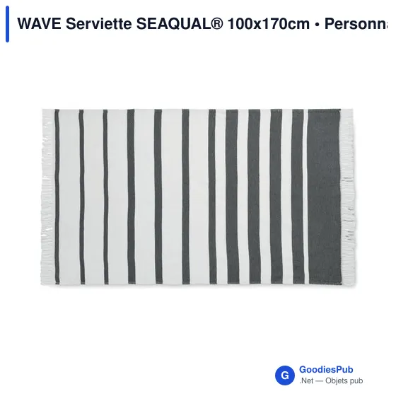 WAVE Serviette SEAQUAL® 100x170cm - Image 9