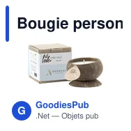 Bougie personnalisable We Love The Planet à la noix de coco avec logo - Miniature 2