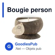 Bougie personnalisable We Love The Planet à la noix de coco avec logo - Miniature 3