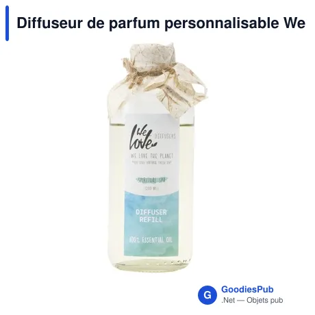 Diffuseur de parfum personnalisable We Love The Planet avec logo