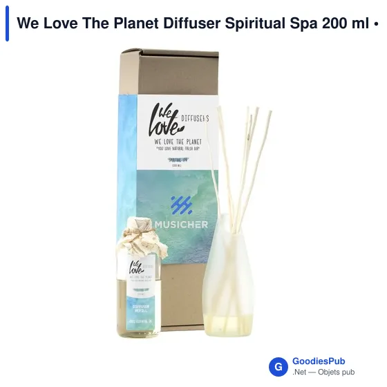 Diffuseur de parfum personnalisable We Love The Planet avec logo - Image 2