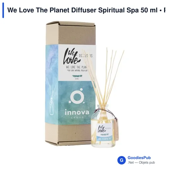 Diffuseur de parfum personnalisable We Love The Planet - 50 mlavec logo - Image 4